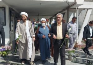 مراسم عطرافشانی و گلباران گلزار شهدا در فریدونکنار