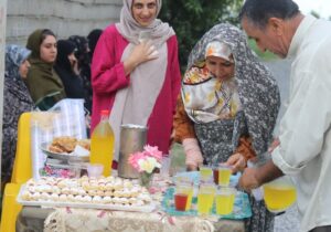 برپایی ایستگاه صلواتی بزرگ به مناسبت عید سعید غدیر خم در روستای ازباران
